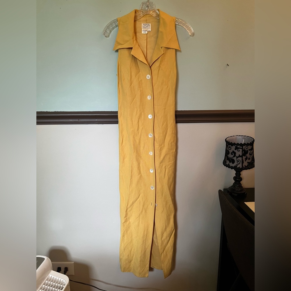 Vintage Ann Taylor Linen Maxi Dress